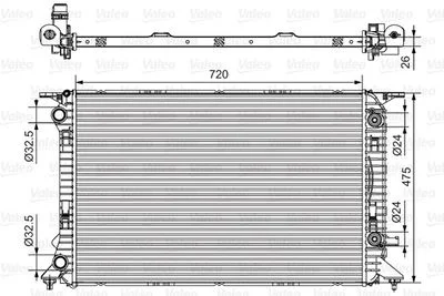 RADIATEUR AUDI A4/Q5(8RB) 2008