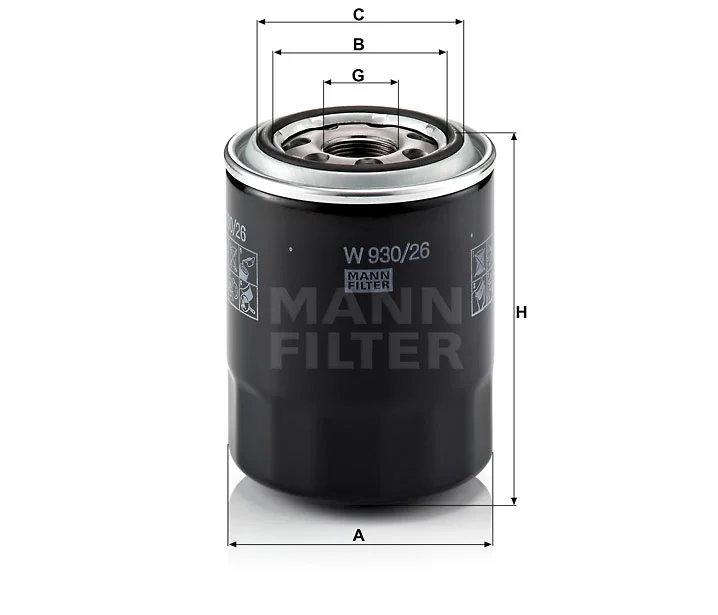 Filtre à huile MISFAT