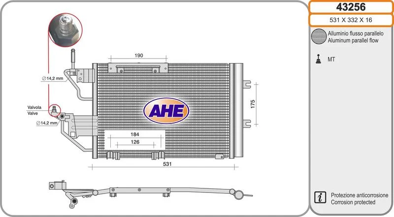 CONDENSEUR DE CLIM OPEL ASTRA H - ZAFIRA 1.9 CDTI 2005-2010