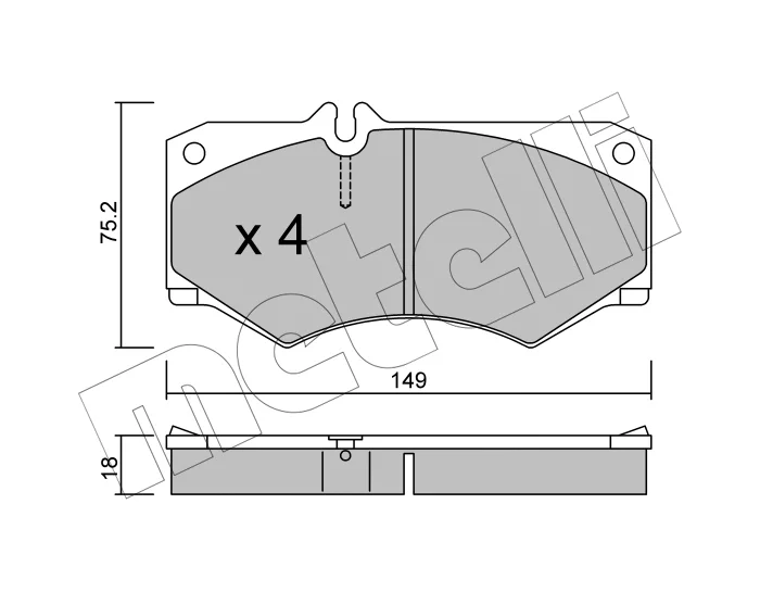 PL20784 PLAQ DE FREIN MERCEDES 207-310-407-510