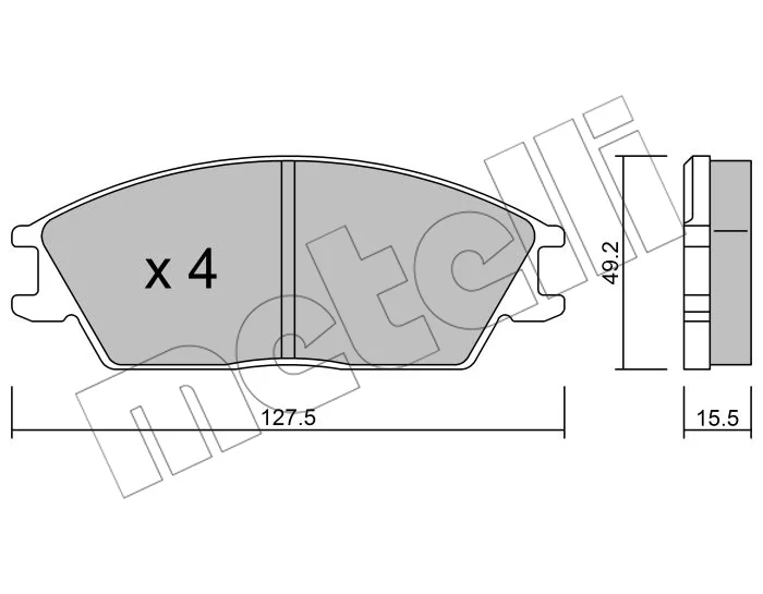 PG.010 PLAQ DE FREIN AV HYNDAI ACCENT,EXCEL HONDA ACCORD II