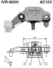 REGULATEUR D'ALTERNATEUR MITSUBISHI L.200=MD111231