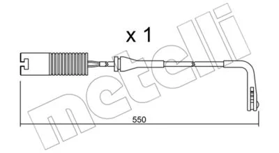 TEMOIN D'USURE L545 BMW 5 (E39) 520i 04.1999--06.2003