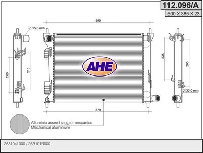 Radiateur de refroidissement AHE