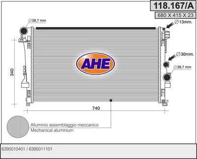 RADIATEUR EAU MERCEDES SPRINTER ( 901-902)-VIANO(W639) -VITO=118167/A