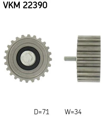 POULIE CR/DIS 71X34 (24D)IVECO DAILYIII/IV 40C10-35C 2011+=532044110