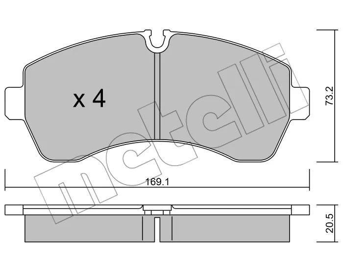 PJX02141 PLAQ F.AV -MER SPRINTER(W906)-VW CRAFTER -=22-0673-0