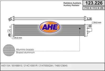 Radiateur de refroidissement AHE