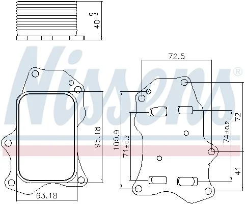 Radiateur d'huile NISSENS