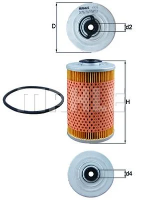 Filtre à carburant MAHLE
