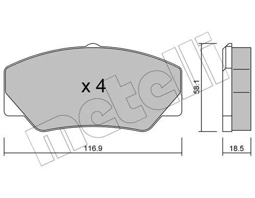 PJX01071PLAQ DE FREIN FORD TRANSIT =22-0056-0