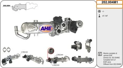 MODULE REFROIDISSEUR VANNE EGR AUDI A3-SEAT LEON - VW CADDY IV