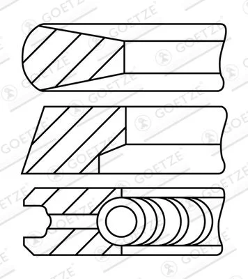 Segments de piston GOETZE ENGINE