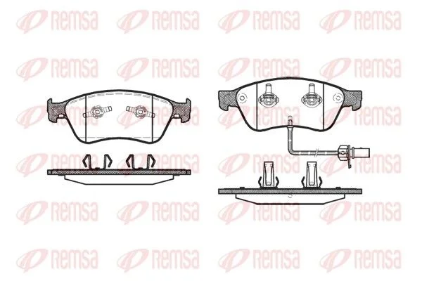 وسادات الفرامل الأمامية REMSA