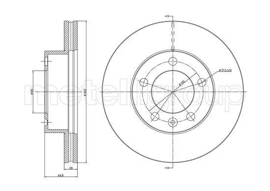 DISQUE .F AV/VEN R.MASTER III DCI 2010+++  302X90X70X5X24.50=231286C