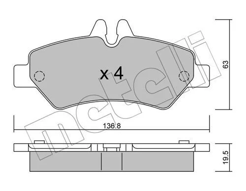 J.PLAQ FR AR  VW CRAFTER,M.SPRINTER  2006+=FVR1780=GDB1697=22-0672-0
