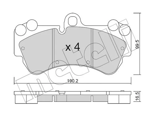 J.PLAQ FREIN AV VW TOUAREG (7LA,7L6,7L7)=22-0653-0=573376CH