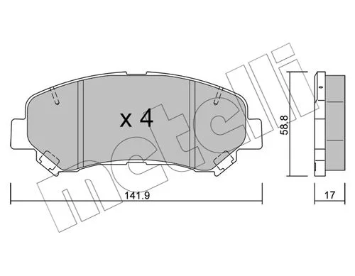 PN.191 PLAQ NISSAN JUKE - QASHQAI - X-TRAIL II 2.5 --2007-2014