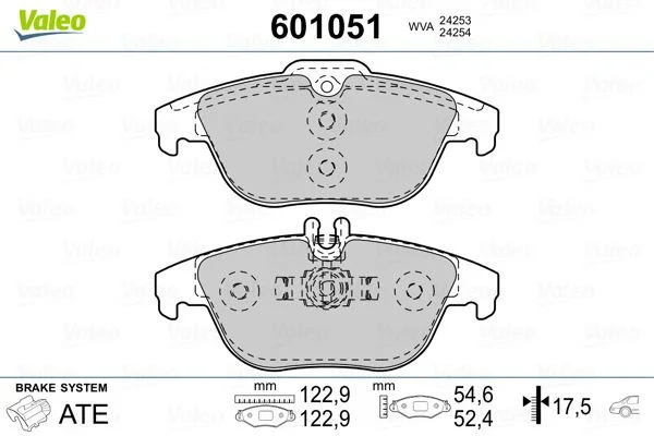 601051 J.PLAQUETTE AR MERC CLASSE C(W204)(C207)FDB422022-0666-0