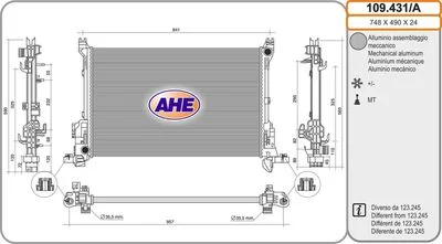 Radiateur de refroidissement AHE