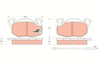 PLAQ AV PEUG 205 CITROEN SAXO EXPRESS=22-0037-0 =PL20906