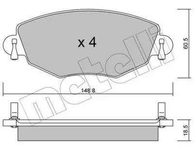 JEUX DE PLAQUETTE DE FREIN AV FORD MONDEO III 2.0 TDCI