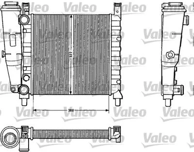 RADIATEUR (388X322X34) FIAT UNO 60