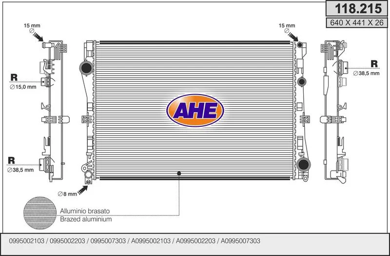 Radiateur de refroidissement AHE