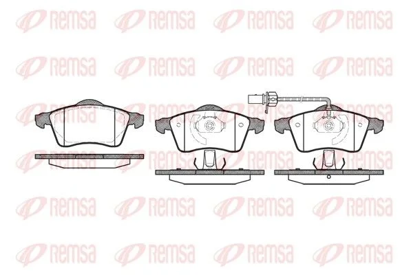 PALQ FR AV(156,4x68,5x20,3)VW TRANSPORTER T4 1.9 D 1990-95=22-0263-01