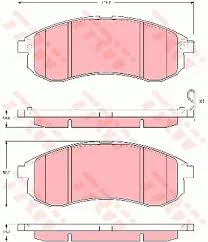 PLAQ AV  151X56X15  MITSUBISHI L200  =22-0482-0