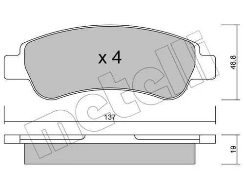 PJX01342 PLAQ FRE ARR 137X48,80-CIT JUMPER-DUCAT-PGT BOXER 2010