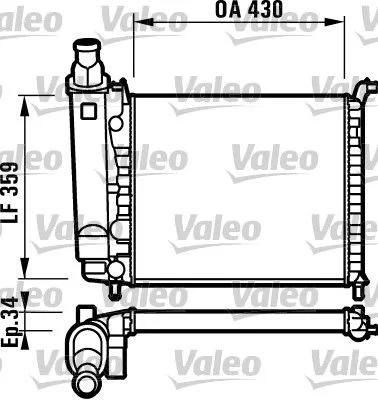 RADIATEUR(430X359X34)FIAT PALIO 1996----2003