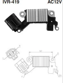 REGULATEUR ALTERNATEUR HYUNDAI SANTA-FE 2,2 CRDI/KIA CARENS III