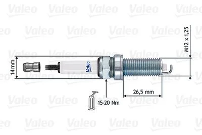 BOUGIE D'ALLUMAGE DACIA LOGAN -C4/C3-PEUGEOT 206/307 CLIO III 10/SACH