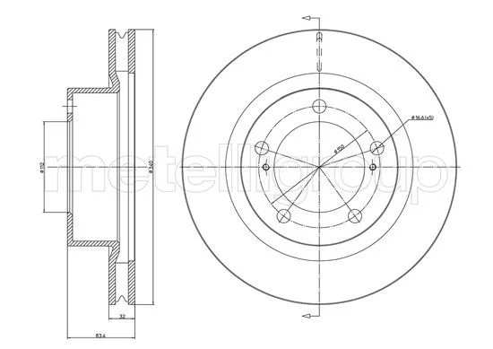 DISQ.FR AV (340X112X83.3X29X5) TOYOTA LAND CRUISER 4.5 D4D=0986479R29