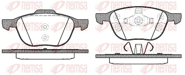 PLAQ AV(156,4x67x18) FORD KUGA I/FOCUS III 2.0 TDCi 2010-14=22-0534-1