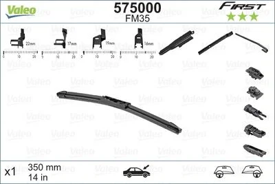 BALAI D'ESSUI -GLACE FIRST FLAT 35Cm -VFB35 rempl par 575000