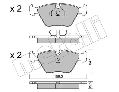 J.PLAQ FREIN DE FREIN AV BMW 3-5 = GDB916=22-0120-0=0986490640