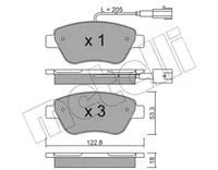 PLAQ AV FIAT DOBLO STILO PUNTO BRAVO OPL=22-321-0 =PL23705