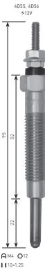 BOUGIE DE PRECHAUFAGE FORD RANGER 10/SACH