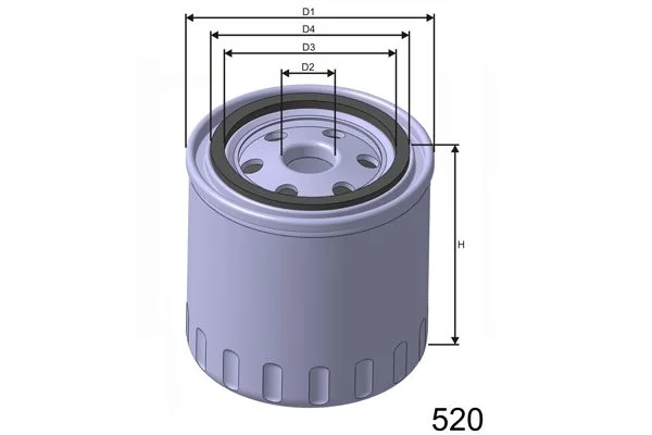 Filtre à carburant MISFAT