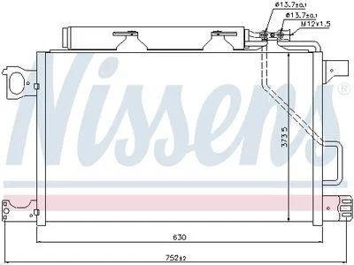 CONDENSEUR DE CLIM MERCEDES C220-C320 (W203) =AHE-43189