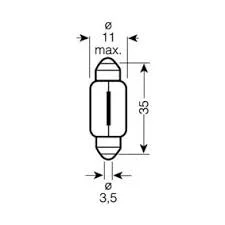 LAMPE 24V 5W SV8.5-8