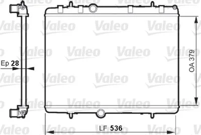 RADIAT (536X379X28) PGT 508/3008-PART.TEPEE-C4II- DS4 2.0 HDI 2010-->