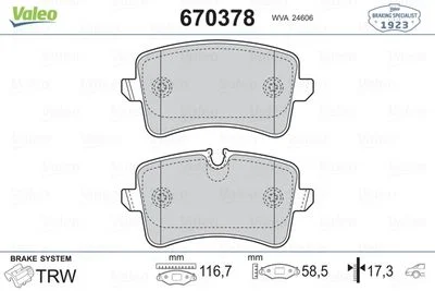 PLAQ FR. ARR 116X58,AUDI A4/A5-Q5 (8R) 2015---098649425422-0776-0