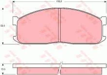 JEU PLAQ AV KIA K2500-K2700,MAZDA -E 4WD=GDB737=0986494314
