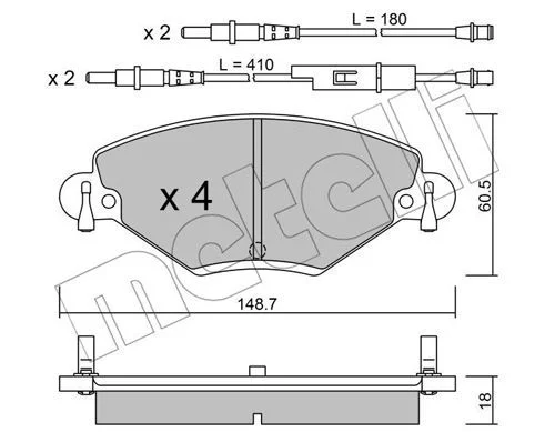 PLAQ FREINUETTE DE FREIN AV C5 T.T =GDB1448=22-0331-0=FDB1411