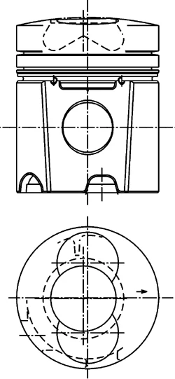 PIST D.100 Axe:35, HA:71,8, CH:45  (2,94X2X3) KHD 912