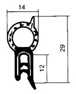 CAOUTCHOUC DE PORTE D.14 -----------  ( 50M  ) 1/SACH