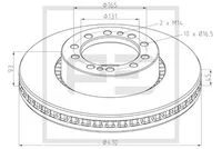 DISQ FREIN AV D.410X45X10T  VOLVO FL II FL 240-12 -2006--